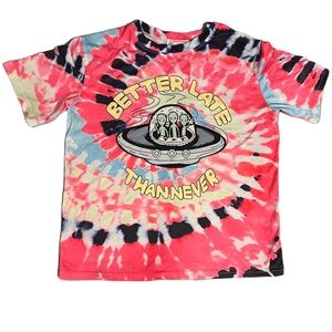 Manfinity EMRG Men Alien Print Tie Dye Tee size S